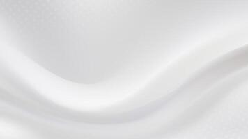 Abstract background with flowing white silk texture. vector