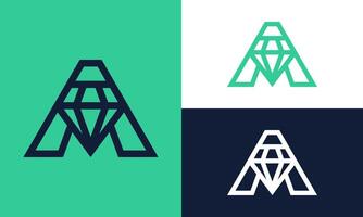A diamond logo design. vector
