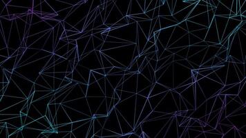 Abstract geometric plexus background. video