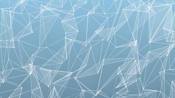 abstract plexus background with lines and triangles video
