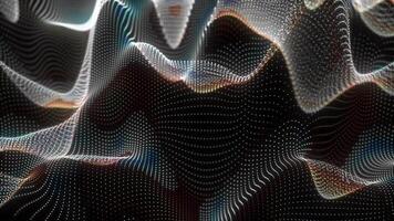abstract digital wave pattern with a black background video