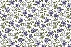 artistic seamless line floral design with nature-inspired simplicity for womens tops and bedsheets vector
