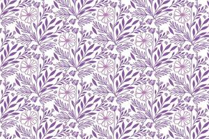 floral sketch seamless pattern in abstract line art for clean and elegant wrapping paper and home textiles vector
