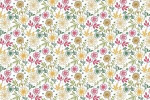 outline flower sketch seamless pattern with a modern minimal touch for fashion-forward women wear and accessories vector