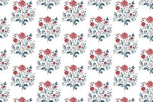 botanical tile layout with floral pattern featuring plant stems and bunches for seasonal wrapping and fabric textures vector