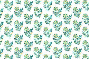 garden-inspired seamless tile with botanical floral designs and spring leaf graphics for home accessories and surface art vector