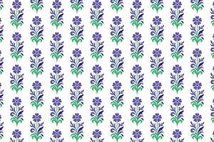 ornate botanical pattern in seamless design with field flowers and foliage graphics for stylish fashion textile applications vector