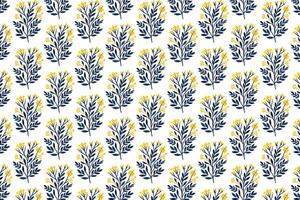 nature-themed seamless floral layout with ornate leaves and foliage bunches ideal for wrapping, card, and surface print vector