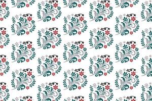 seamless background with nature-inspired floral bunches and artistic botanical leaf drawings for wallpaper and surface design vector