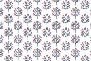 stylized floral bunch pattern with seamless tiles and detailed botanical plant drawings for home and textile use vector
