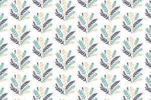 artistic plant pattern in seamless floral design with botanical inspiration for wrapping, textile, and card surfaces vector