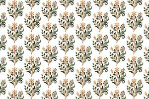 botanical stem and blossom seamless surface pattern for stylish fabric printing, card making, and seasonal packaging vector