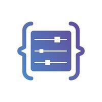 Programming Code technology logo icon vector