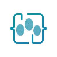Creative modern abstract programming coding logo design vector