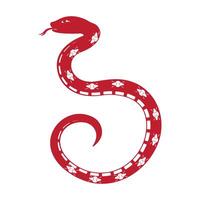 year calendar and Chinese New Year with snake vector