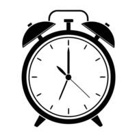 Alarm Clock Silhouette for Timeless Designs vector