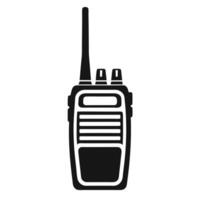 Black Radio Minimal Handheld Communication Tool vector