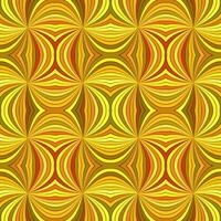 Orange seamless hypnotic abstract curved ray stripe pattern background - graphic design vector