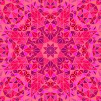 Colorful round tiled triangle mosaic pattern mandala background design vector
