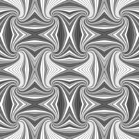Grey psychedelic abstract seamless striped vortex pattern background design from curved rays vector