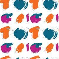 Dynamic abstract pattern featuring bold brushstrokes in vibrant colors with an organic playful layout vector