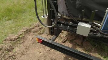 Soil Sampling. A vehicle with special equipment collects soil samples for analysis. Soil sampling high rainfall pastures. Soil examination 3 video
