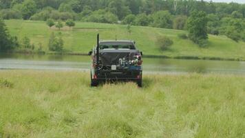 Soil Sampling. A vehicle with special equipment collects soil samples for analysis. Soil sampling high rainfall pastures. Soil examination 2 video