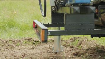 Soil Sampling. A vehicle with special equipment collects soil samples for analysis. Soil sampling high rainfall pastures. Soil examination video