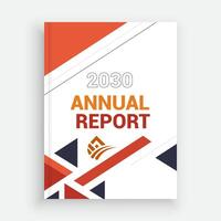 Annual Report Layout Template for Success design layout vector