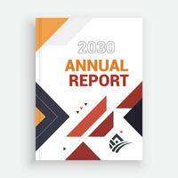Annual Report Layout Template for Success vector