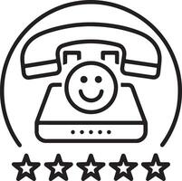 Customer care or help center icon. Customer support icon in flat filled and outline stroke line art. vector