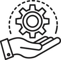 Teamwork or work together icon. Unity working icon in flat filled and outline stroke line art. vector