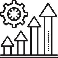 Optimization and customization icon in flat filled and outline stroke line art. vector