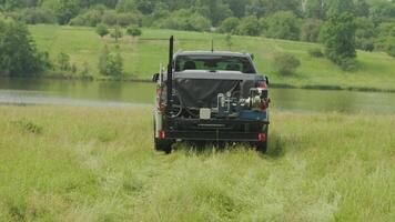 Soil examination of agronomy. Geotechnical investigation. Collecting black soil on the field for examination and analysis. Special equipment for pickup 13 video