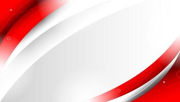 Abstract red and white wavy corporate business background design vector