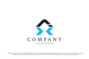letter ix or xi abstract business modern minimalist logo vector
