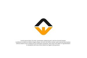 letter a e or e a abstract minimalist modern logo arrow up vector