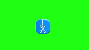 animated icon of split video