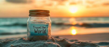 Travel the world in a jar photo