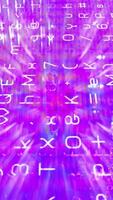 Neon Glitch Data Stream Loop video