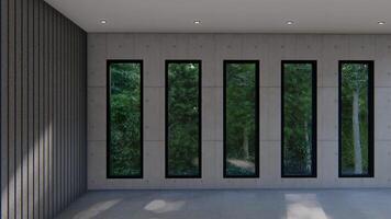 empty interior room shadow the wall space background mock up architecture sunlight. empty home modern window video