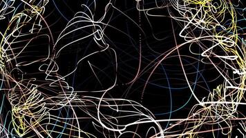 A colored background of moving winding lines. Abstract animation.11 video