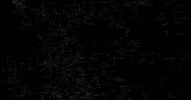 A rotating network of lines connecting at right angles. Abstract animation. video