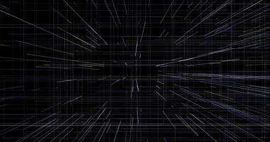 Digital network. Signals running along communication lines bending at right angles. Abstract animation. 1 video