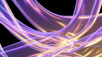 Pastel waves glimmering with iridescent hues cascading and blending across dark background, generating ethereal liquid motion pattern video