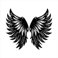 Angel Wings Silhouette vector