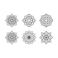 Geometric Mandala Design for Creative Projects vector