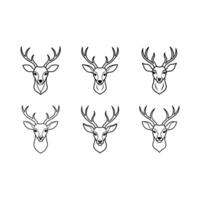 design of a deer head, perfect for wildlife, nature, and forest-themed projects vector