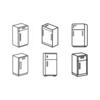 Refrigerator Icon Graphic Design File for Digital Use vector