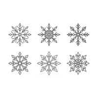 Snowflake Design for Creative Projects High-Quality Digital Graphics vector